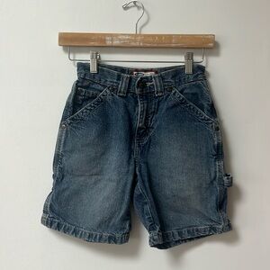 OLD NAVY Dark Wash Carpenter Style Denim Shorts,Boys Size 6x/7